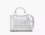 Bolso tote pequeño piel Marc Jacobs metallic plata